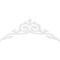 Ekena Millwork Pitch Baile Architectural Grade PVC Gable Pediment, 60"W x 22 1/2"H x 1"P (9/12) GPP060X023X100BAI - alternate 5